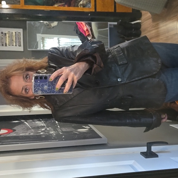 Wilsons Maxima Chocolate Brown Leather Jacket Ladies Size Large - Picture 2 of 10